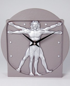 MAN DIMENSION CLOCK
Wall clock, table clock with Vitruvian man. Antartidee