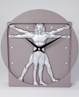 MAN DIMENSION CLOCK
Wall clock, table clock with Vitruvian man. Antartidee