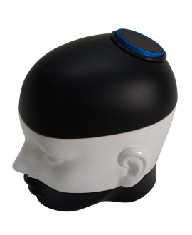 SONICA AMPLIFIER, bluetooth speaker LogiLink. Box, storage holder, woman's head shape. Antartidee