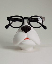 Cane Porta occhiali da tavolo, muso di cane in stile surreale. Antartidee