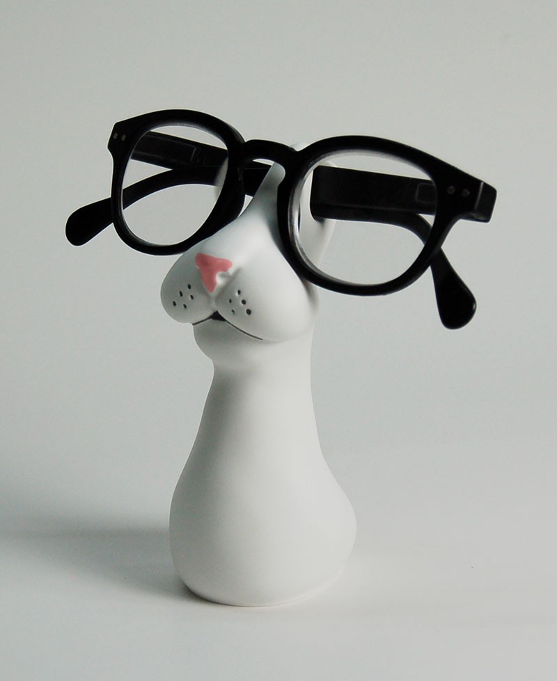 GATTO PORTAOCCHIALI
Porta occhiali da tavolo, muso di gatto in stile surreale.  Antartidee
