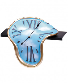 CLASSIC SHELF CLOCK
Table clock or shelf on surrealist style. German UTS quartz clock mechanism. Antartidee