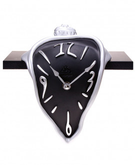 Surrealist style shelf clock, table clock.
German UTS quartz clock mechanism. Antartidee Made in Italy