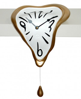 DROP SHELF CLOCK
Loose shelf clock in a surreal style.
German UTS quartz clock mechanism. Antartidee