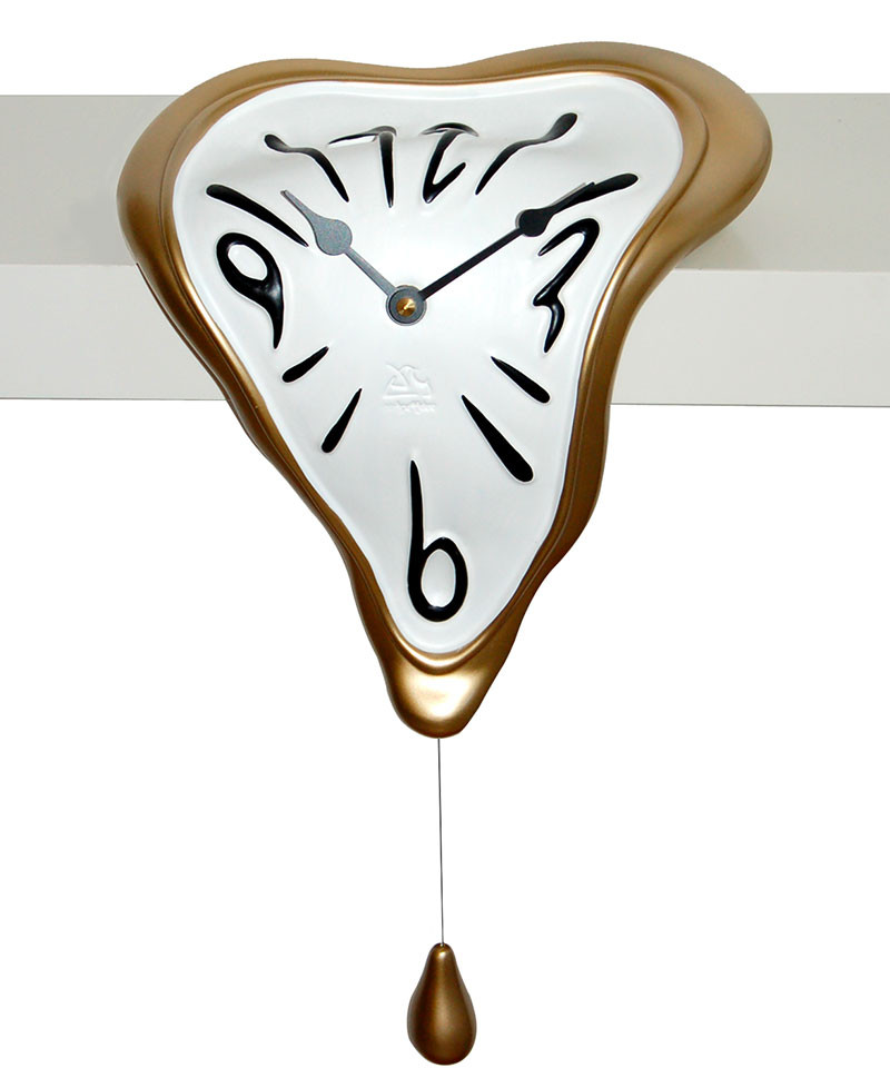 DROP SHELF CLOCK
Loose shelf clock in a surreal style.
German UTS quartz clock mechanism. Antartidee