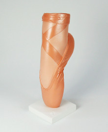 vaso a forma di scarpetta da ballerina, colore oro, Antartidee
