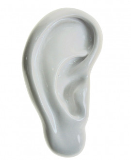 SILVIO RIGHT HANGER, Right ear hanger in handmade resin. Antartidee