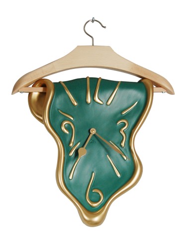 CLOTHES HANGER CLOCK
Clock with dress-hanger in surreal style. Antartidee