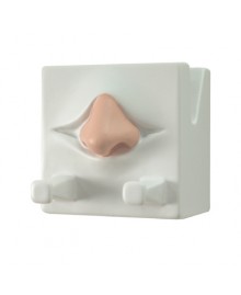 NOSE KEY-RING, Hand painted resin. Made in Italy. Antartidee