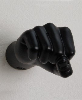 FIST, Wall coat-stand.  Black Fist. Antartidee