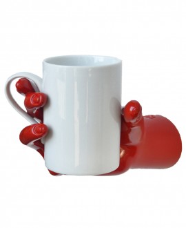 mano con mug, tazza porta oggetti, Antartidee