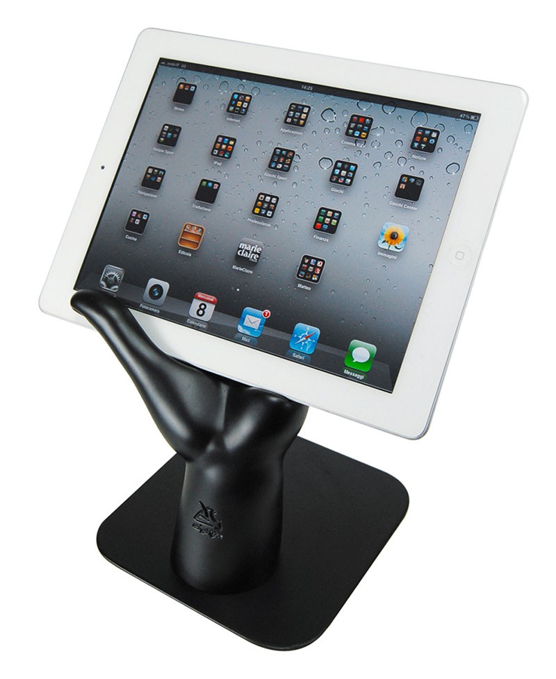 Ipad holder, Hand painted resin with steel reinforcement. Antartidee