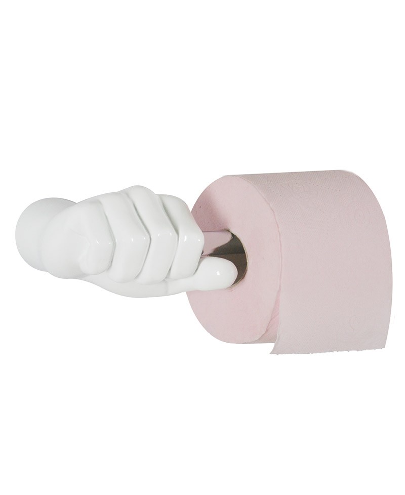 Toilet Roll holder hand. Antartidee