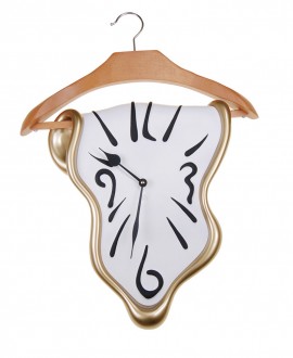 CLOTHES HANGER CLOCK
Clock with dress-hanger in surreal style. Antartidee