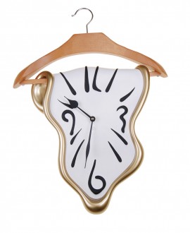 CLOTHES HANGER CLOCK
Clock with dress-hanger in surreal style. Antartidee