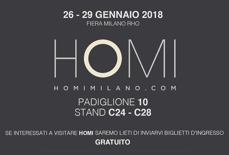 26 - 29 Gennaio 2018 HOMI fiera Milano Rho
